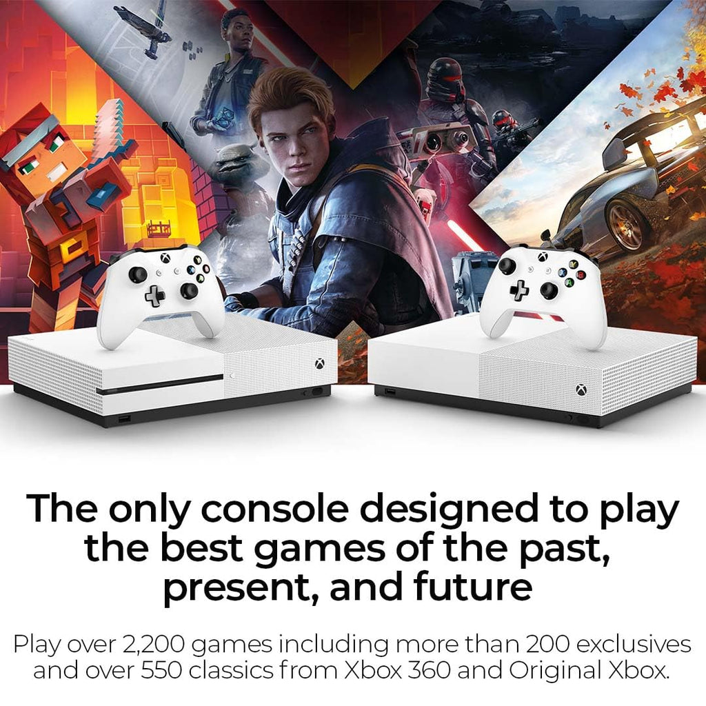 White 1TB All-Digital Console Bundle with Wireless Controller L847237