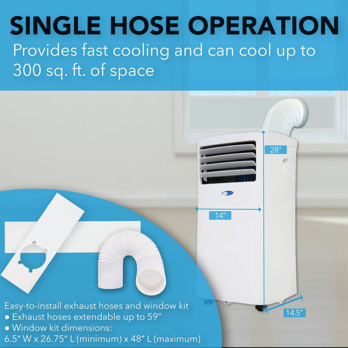 Portable Air Conditioner, 10,000 BTU W87630