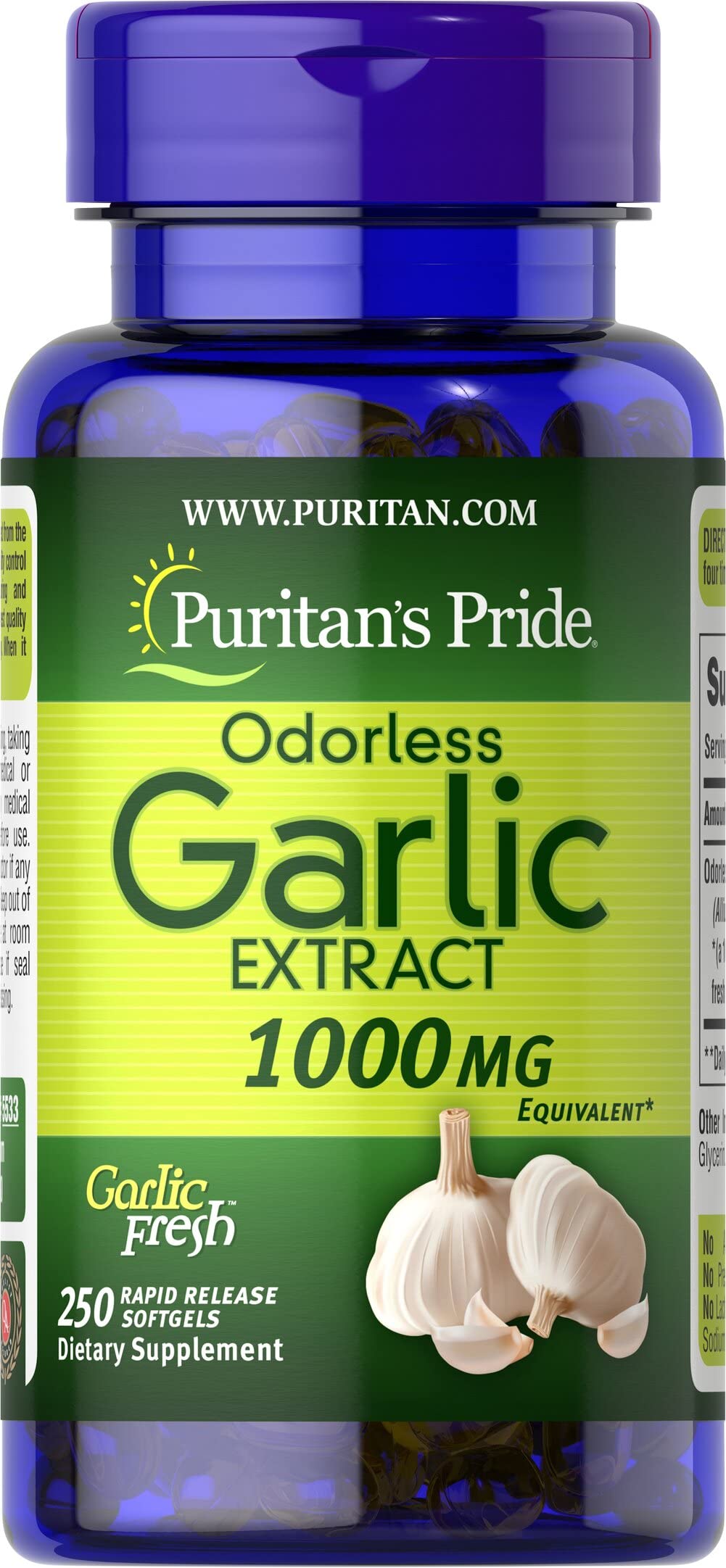 Odorless Garlic 10mg 250 Softgels X933240