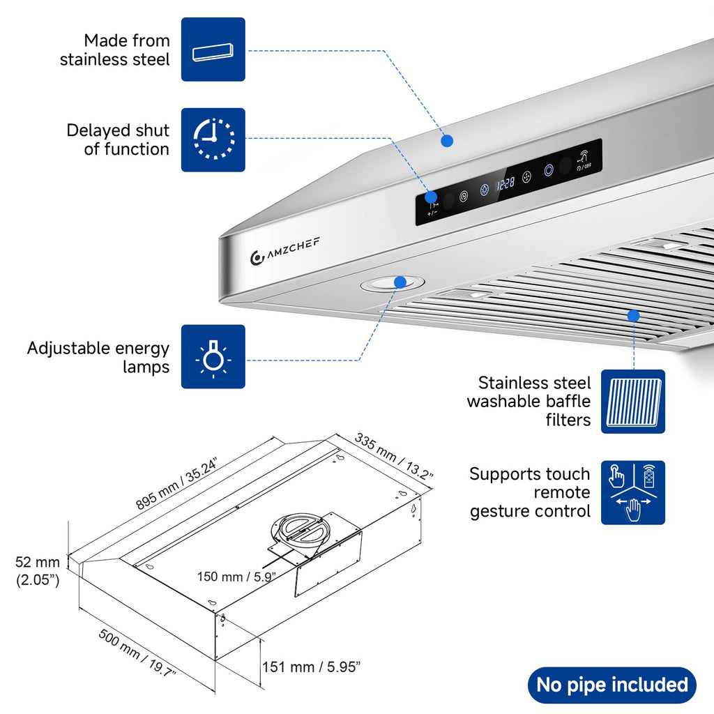 36" Stainless Steel Under-Cabinet Range Hood P5973