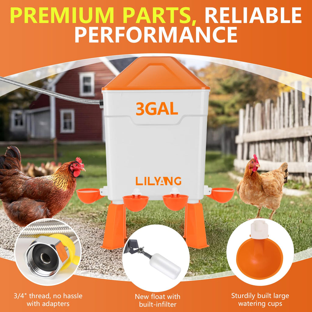 Automatic Chicken Waterer 3 Gallon O8447