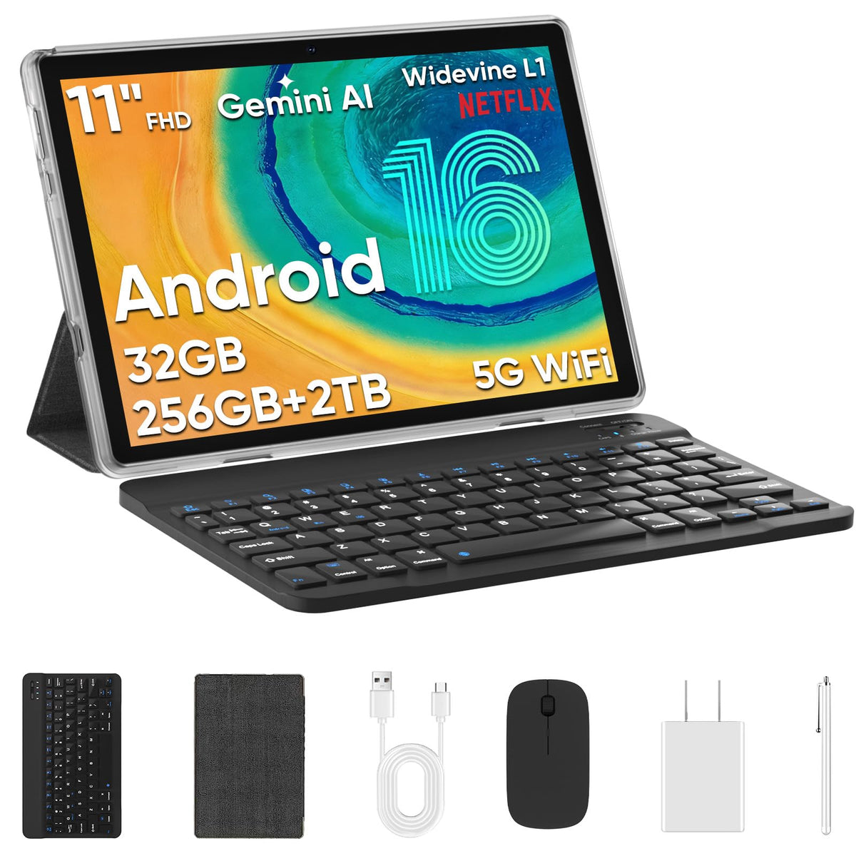 10.1" Android Tablet Octa-core 10GB RAM 64GB ROM Gray T7014