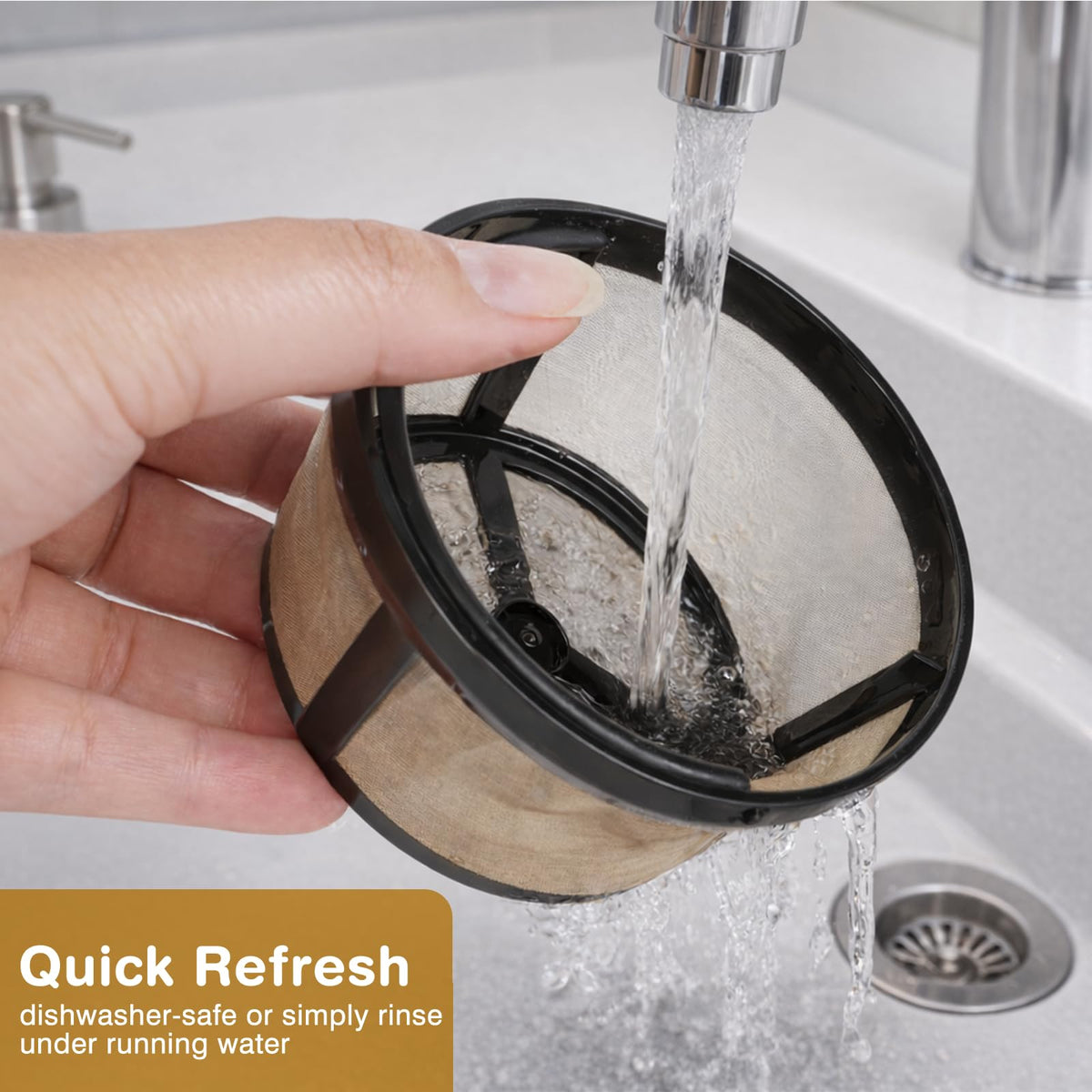 3 Pack Reusable 8-12 Cup Coffee Filter Basket X792