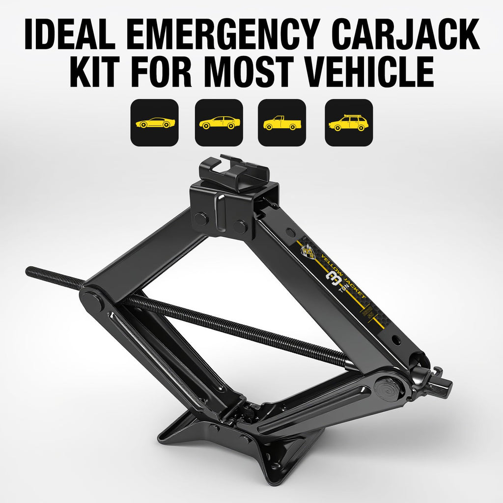 3 Ton Scissor Car Jack with Lug Wrench D9032