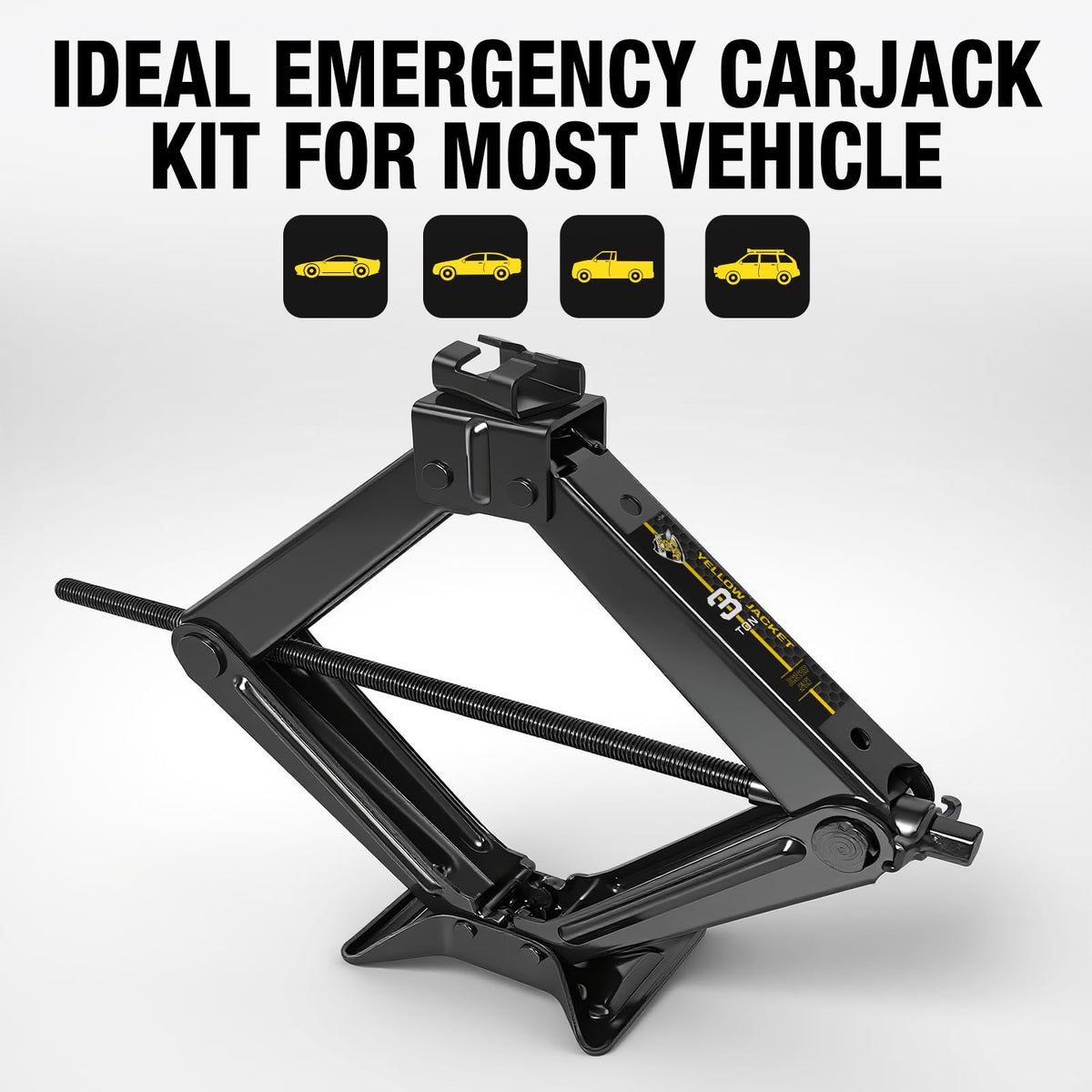 3 Ton Scissor Car Jack with Lug Wrench D9032
