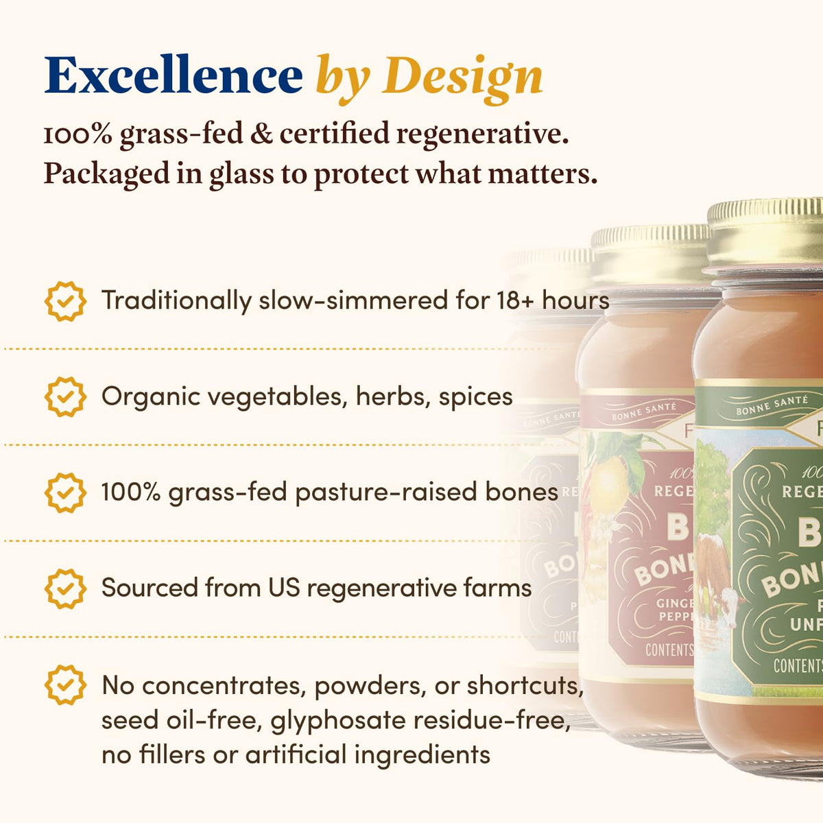 Bone Broth Variety Pack 3 Beef Flavors 14oz 4-Pack V376097