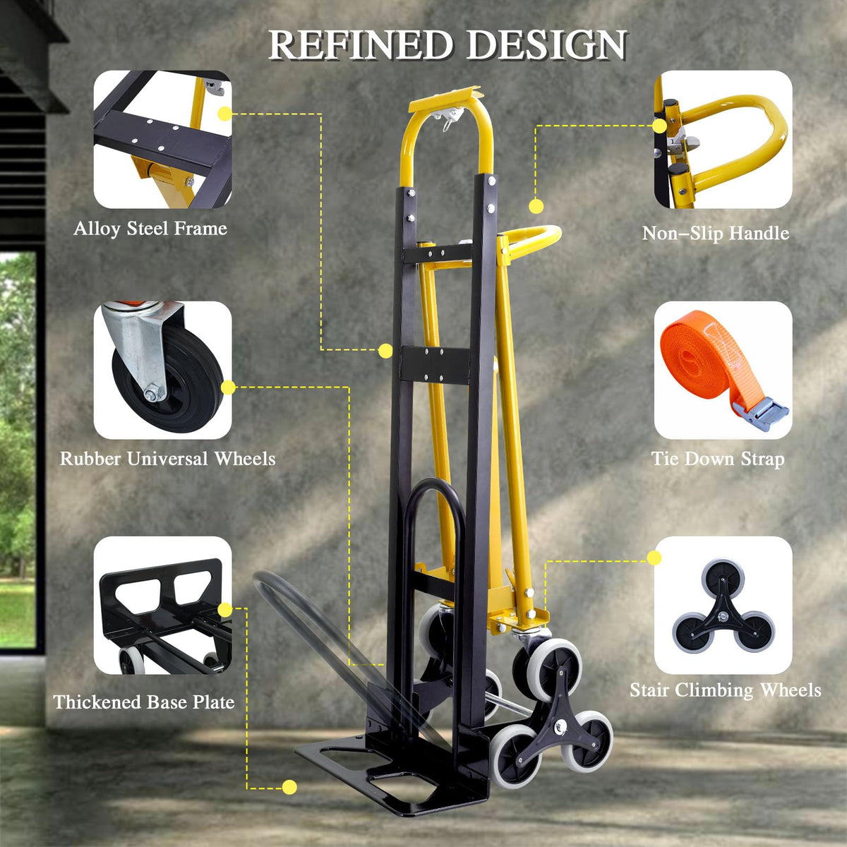 4 in 1 Convertible Hand Truck Dolly Cart with Wheels O362