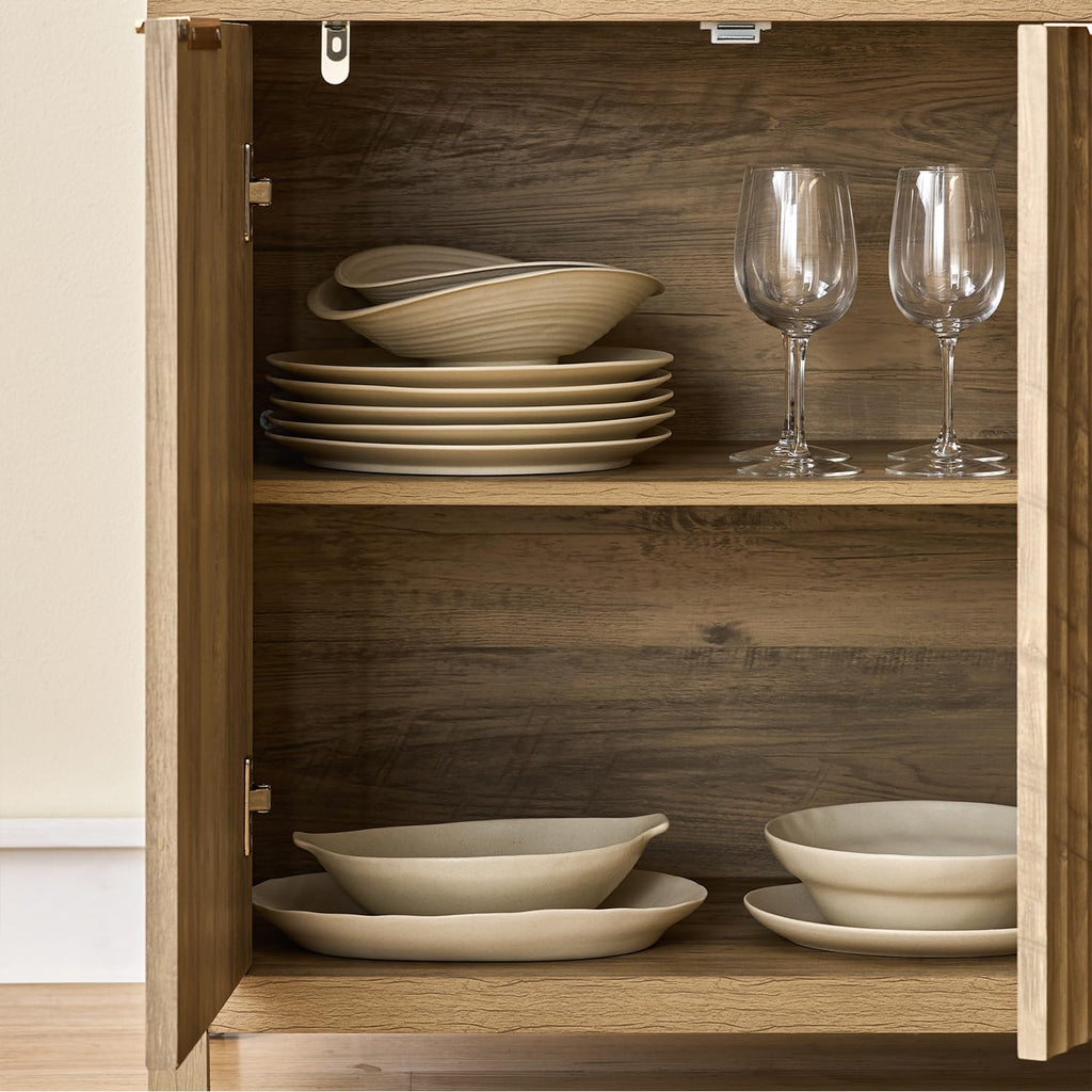 56" Golden Oak Buffet Cabinet G622085