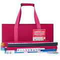 American Mahjong Set 166 White Tiles with Red Bag and Racks E45748
