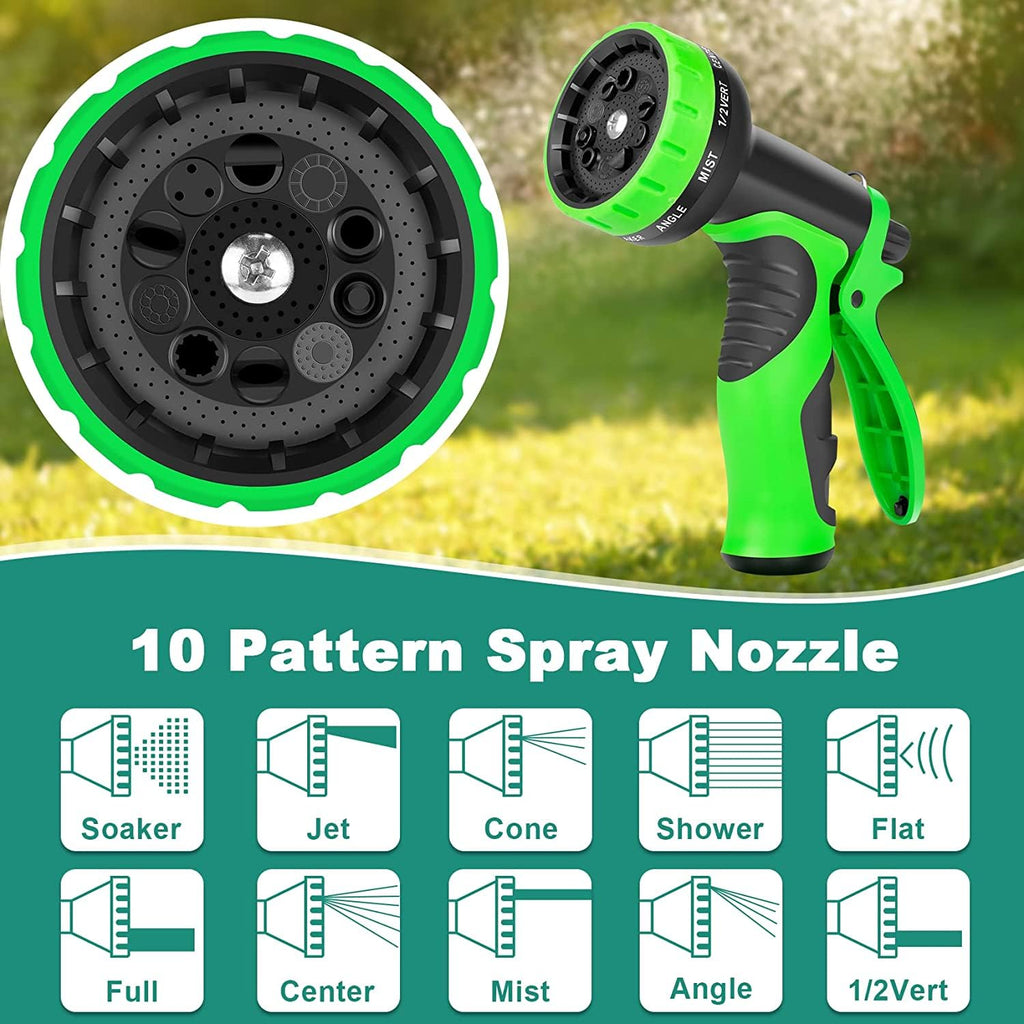 100FT Garden Hose with 10-Pattern Nozzle U439899
