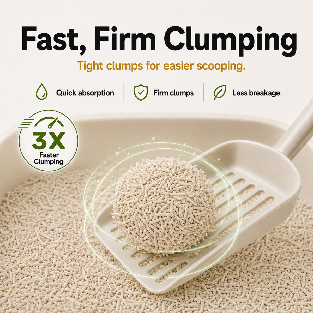 Tofu Cat Litter Low Dust Fast Clumping Flushable 2-Pack 22 lb X730