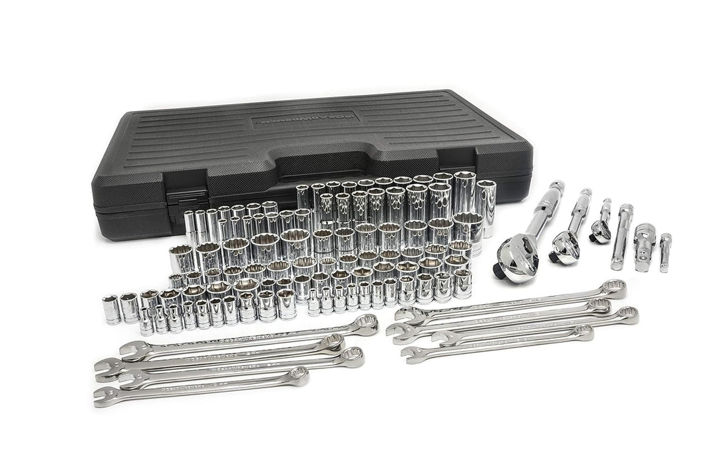 110 Piece 6 & 12 Point SAE/Metric Mechanics Tool Set D221