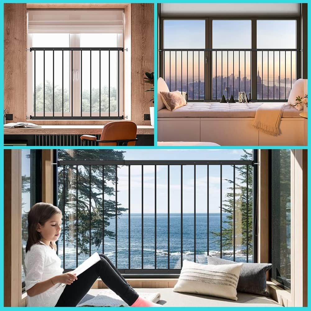 Black 2 Piece Window Guards Z2378