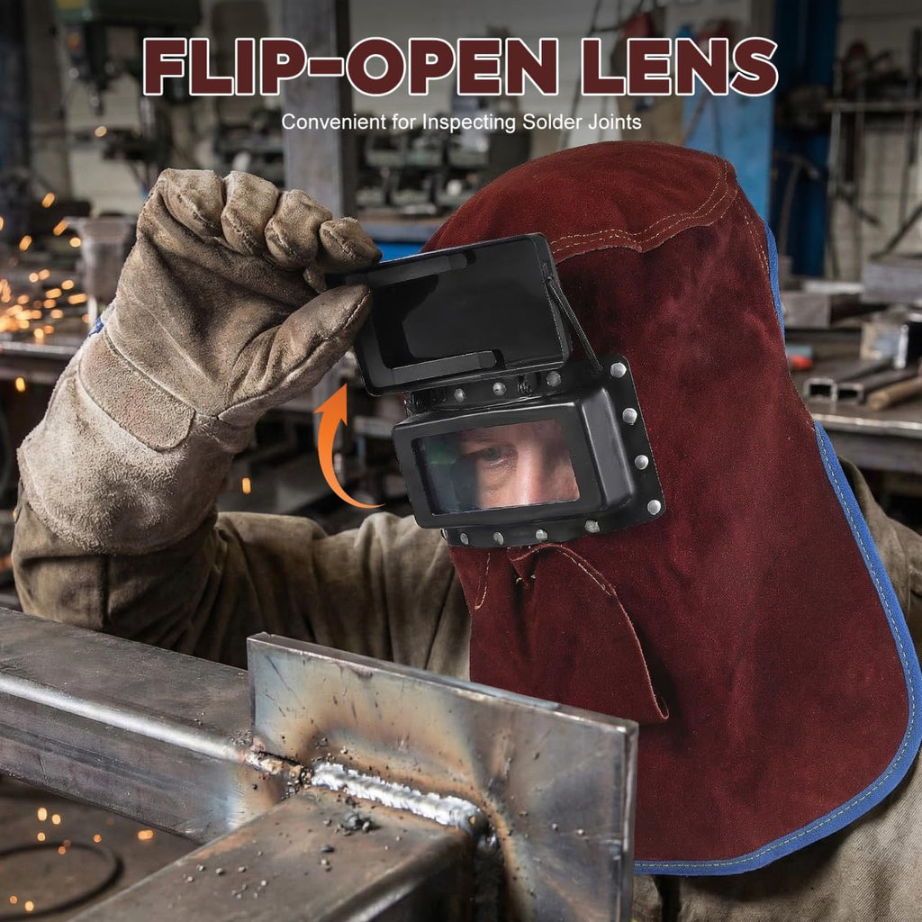 Welding Helmet Mask with Flip Open Lens A535094