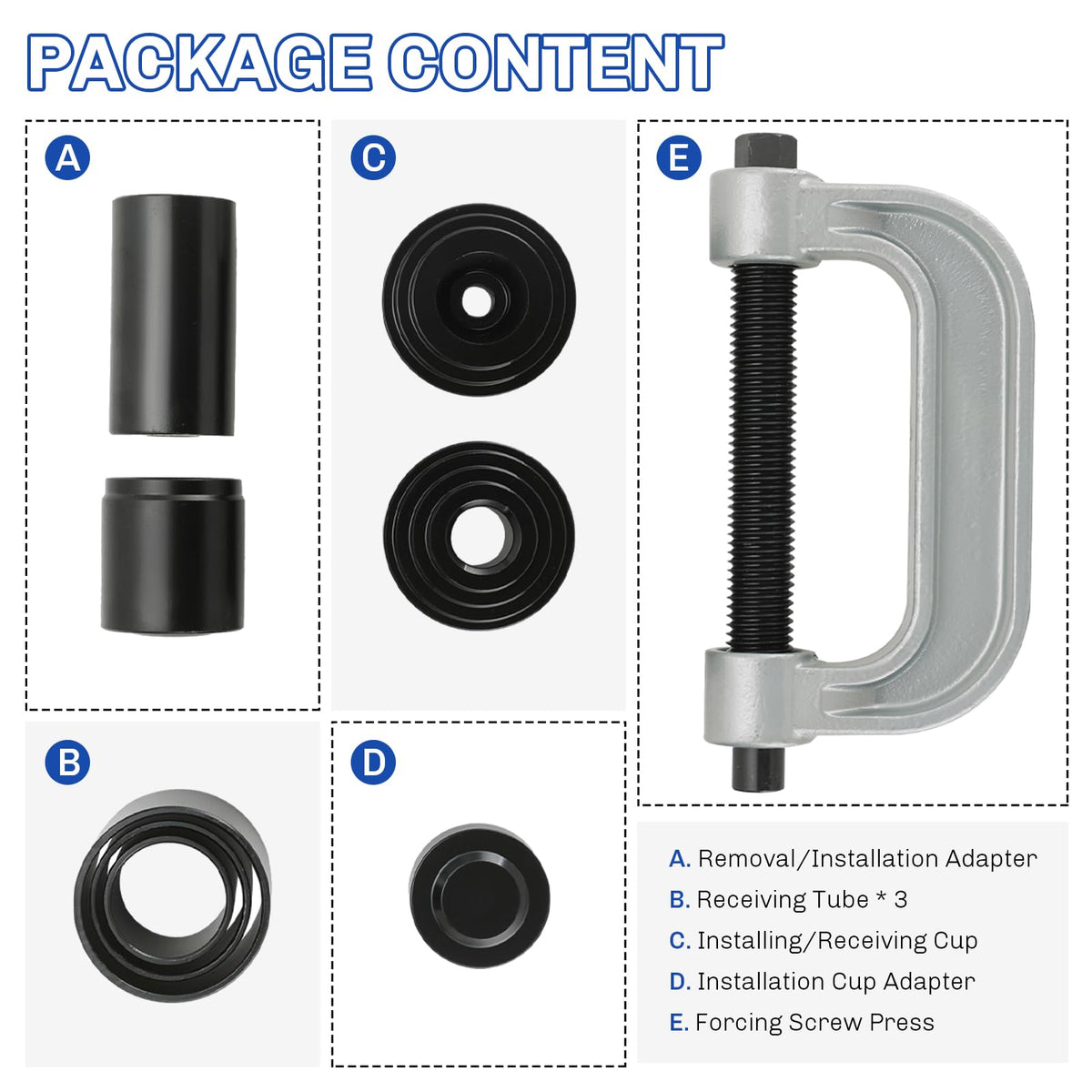 Ball Joint Press and U Joint Removal Tool Kit U606