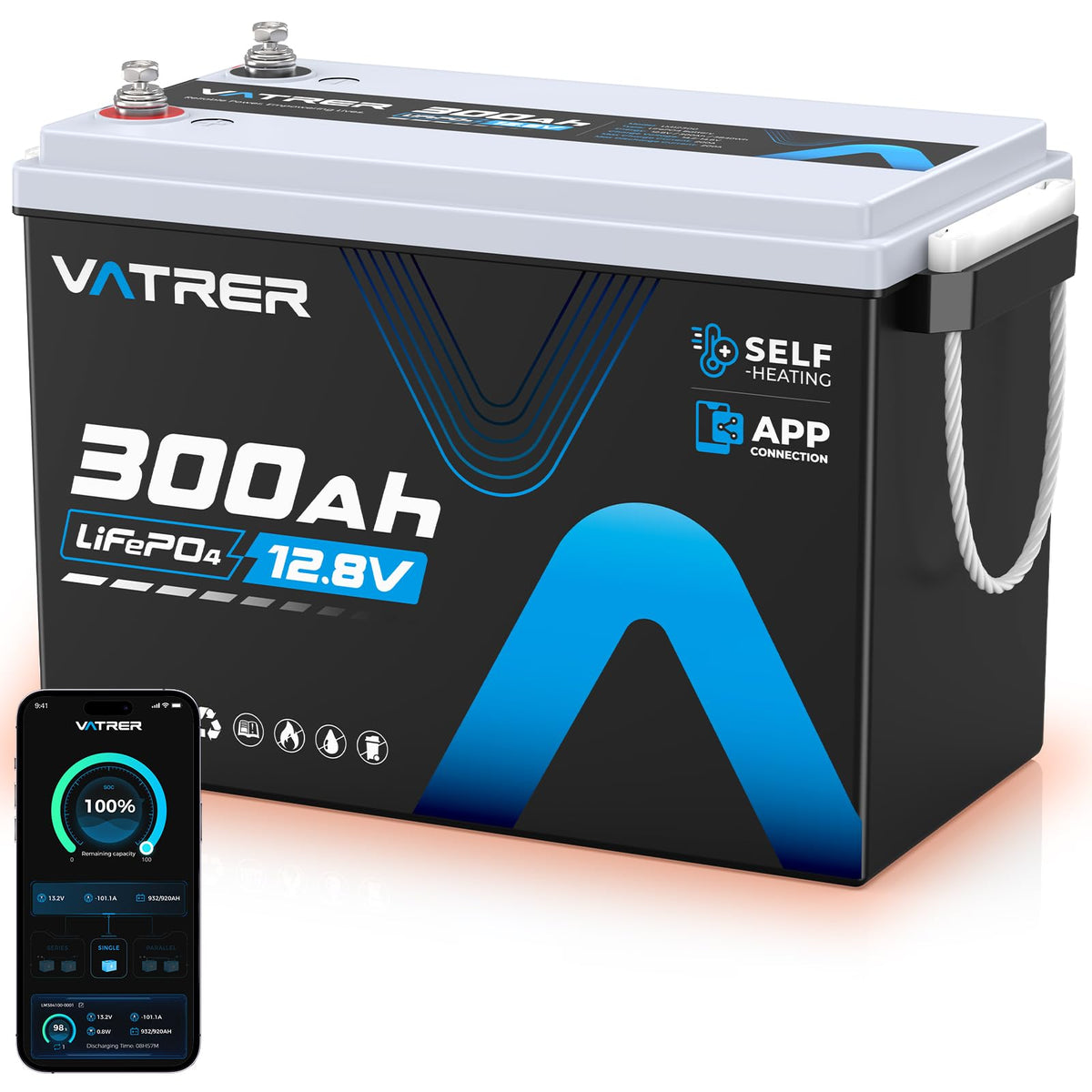 12V 300AH LiFePO4 Lithium Battery E223