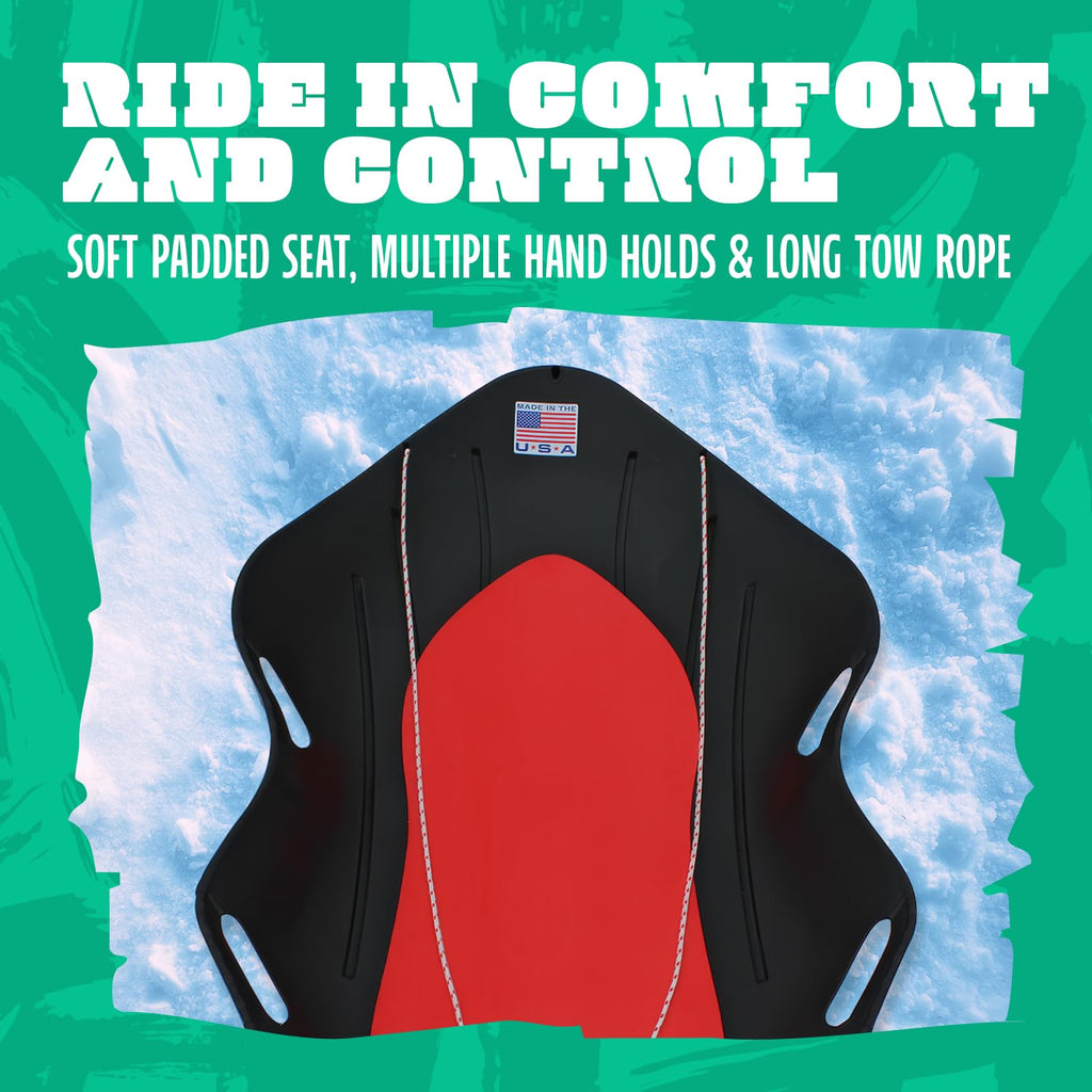 48" 2-Person Plastic Sled with Cushioned Pad S35218