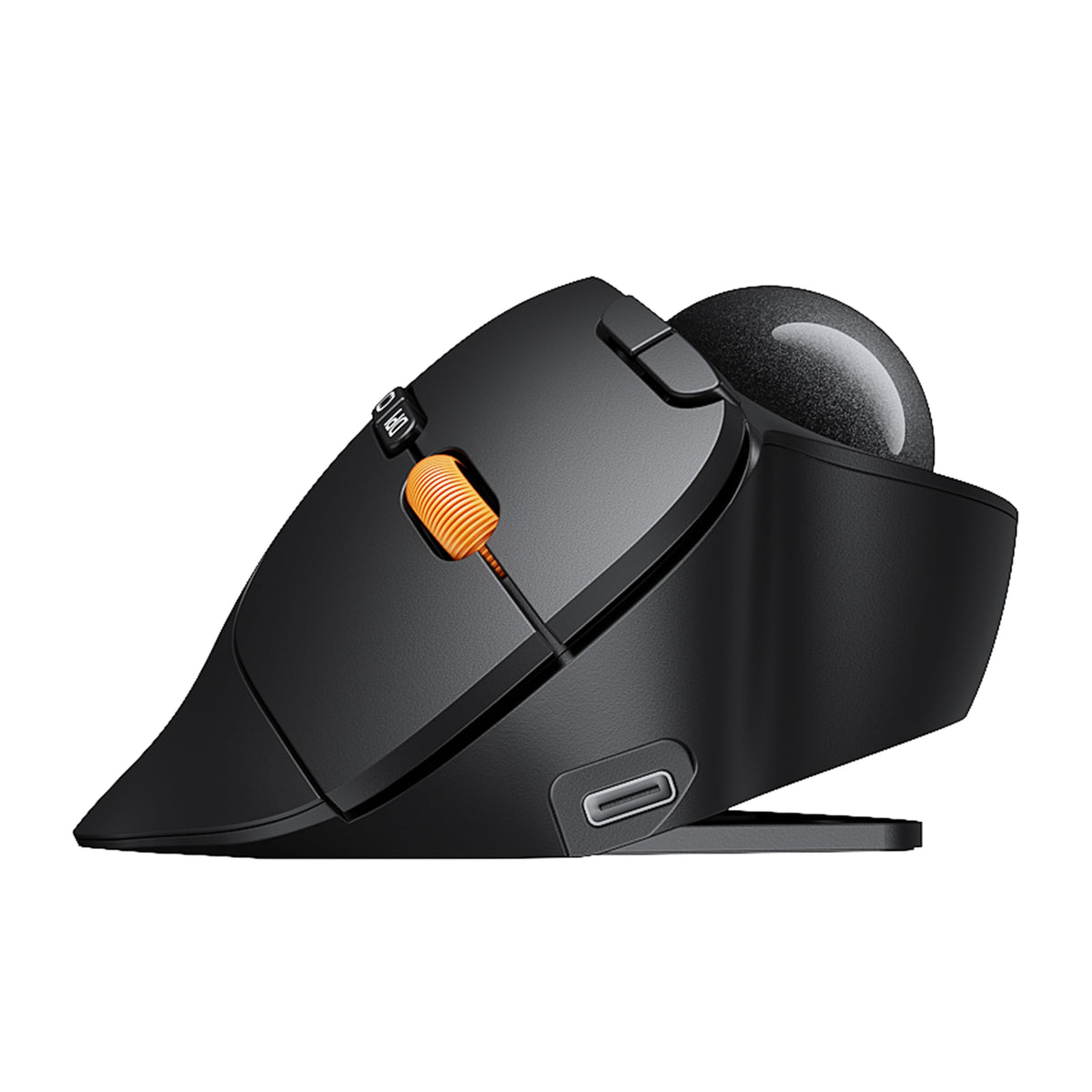 Wireless Trackball Mouse, Adjustable Angle, Gray O272312