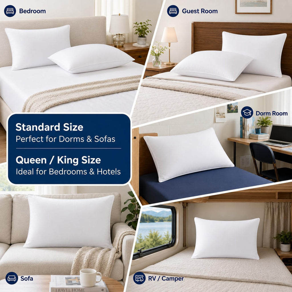 King Size Set of 2 Bed Pillows H712327