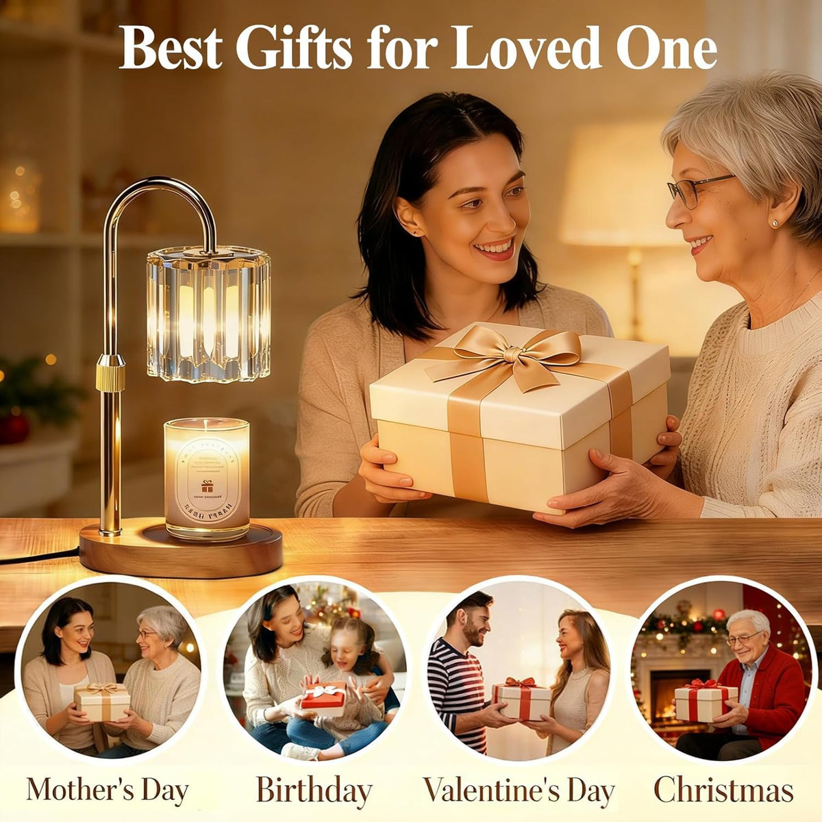 Candle Warmer Lamp with Timer and Dimmer Q77812