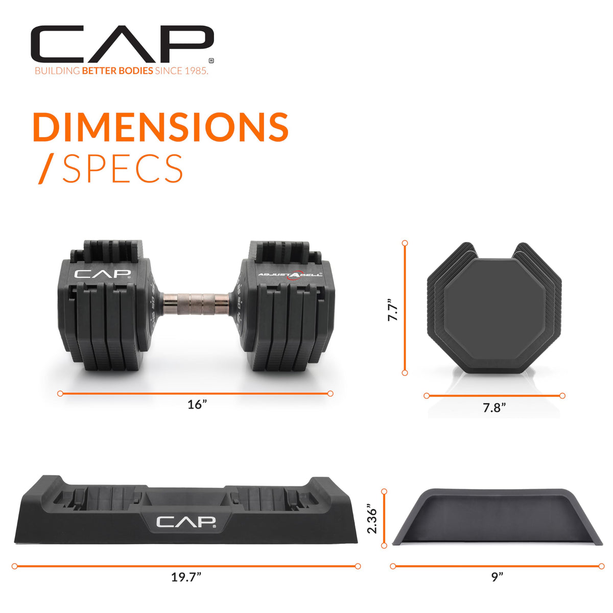 Adjustable Dumbbell Set 25 LB & 55 LB P842737