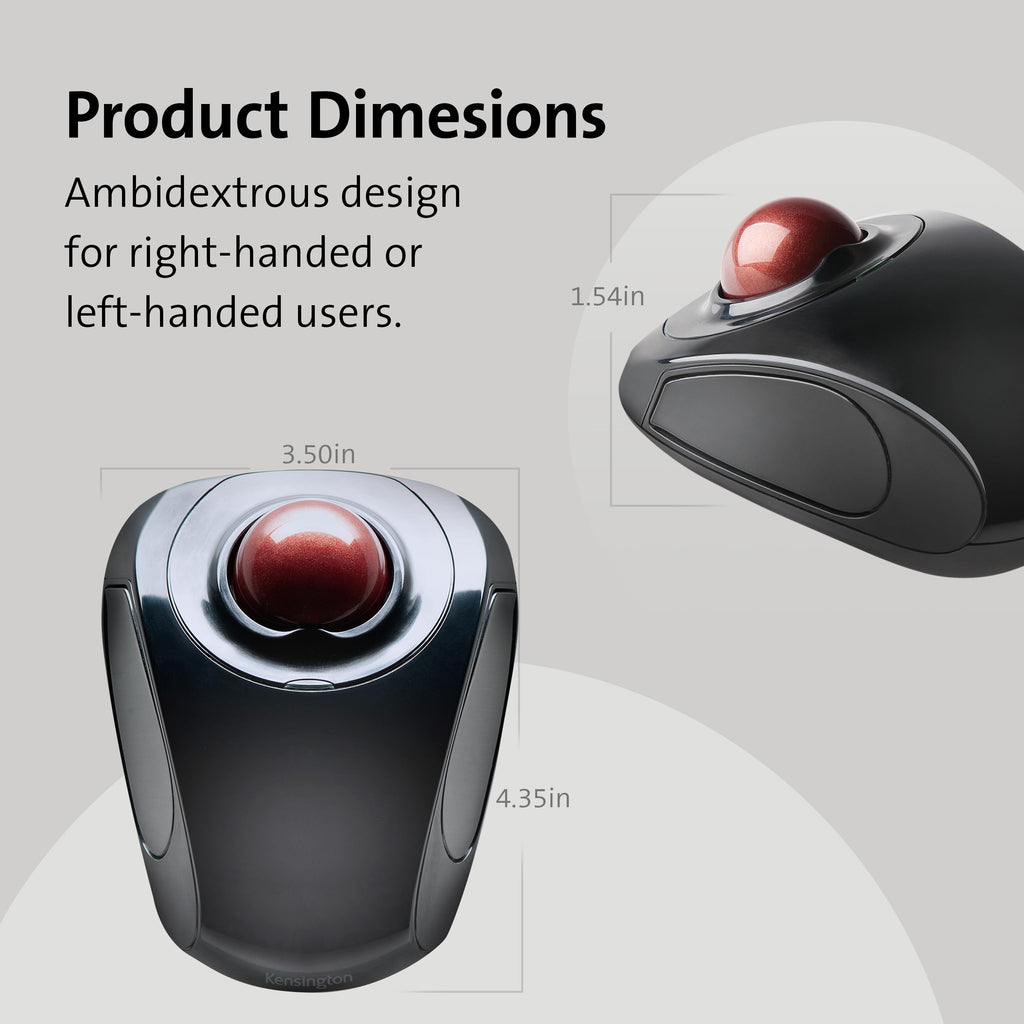 Wireless Trackball Mouse with Touch Scroll Ring S677680