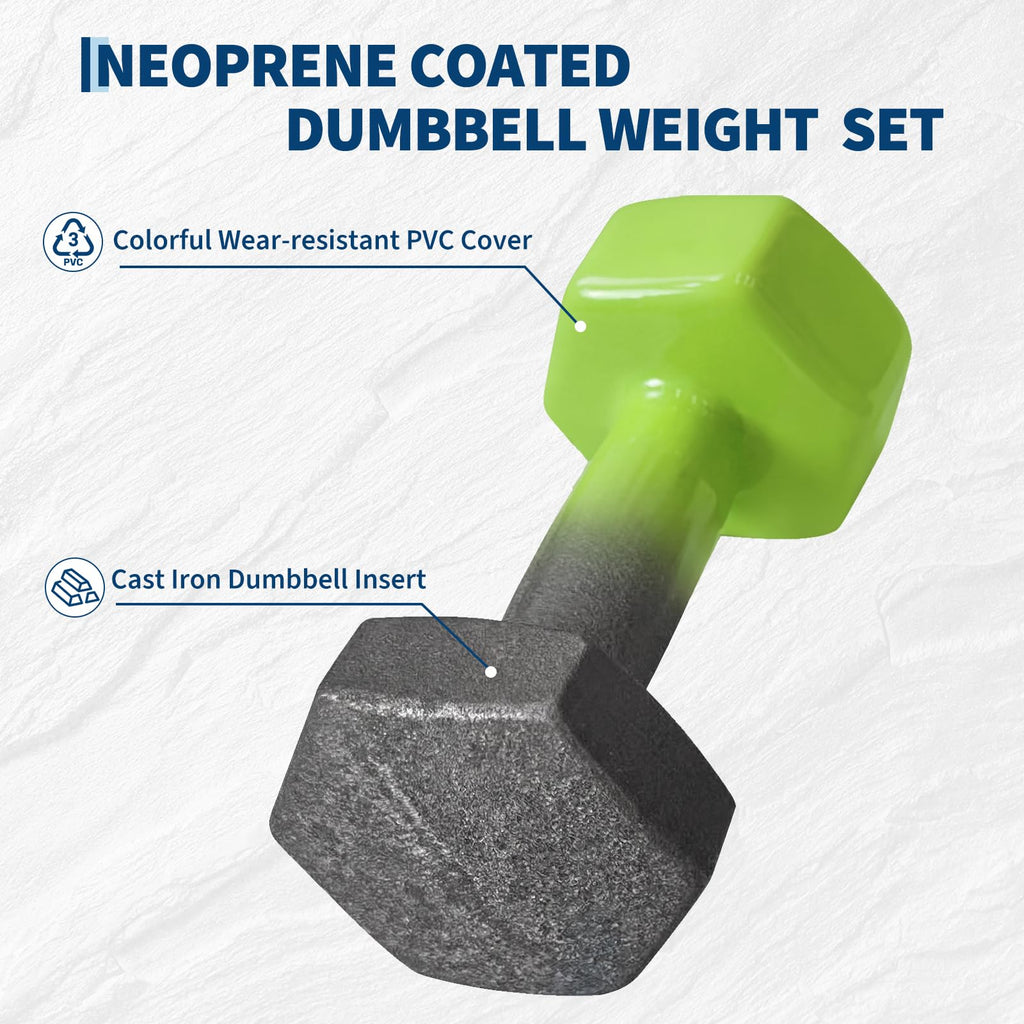 Neoprene Coated Dumbbell Set A7599