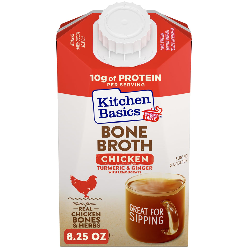 Chicken Bone Broth with Turmeric, Ginger and Lemongrass, 8.25 oz Y673410