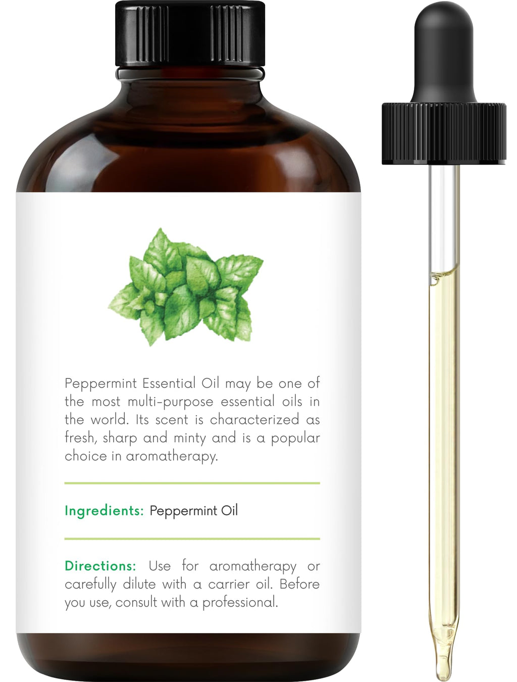 Lemongrass Peppermint Eucalyptus Lavender Essential Oil Set 4 Fl. Oz J93644