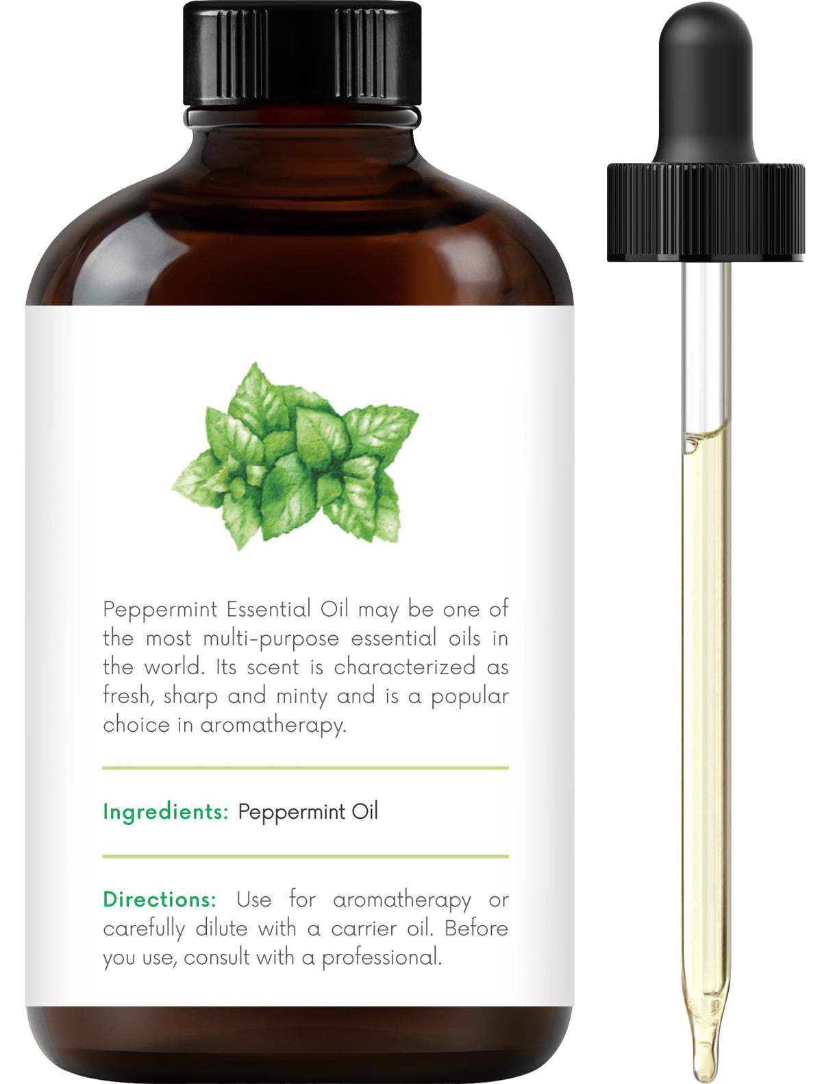 Lemongrass Peppermint Eucalyptus Lavender Essential Oil Set 4 Fl. Oz J93644