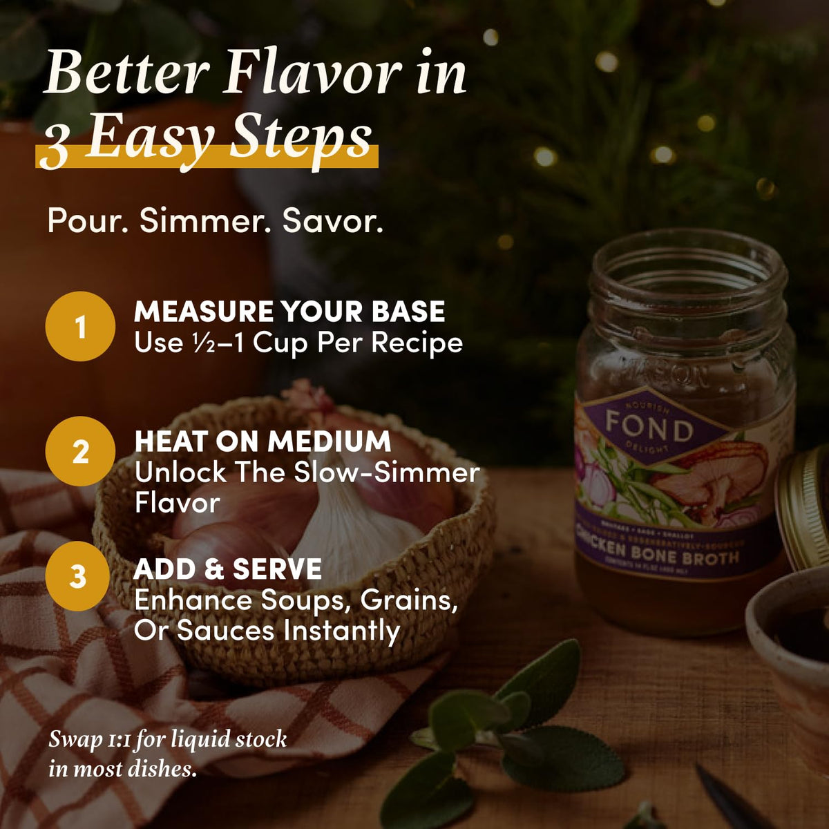 Chicken Bone Broth Variety Pack 4-Pack H163402