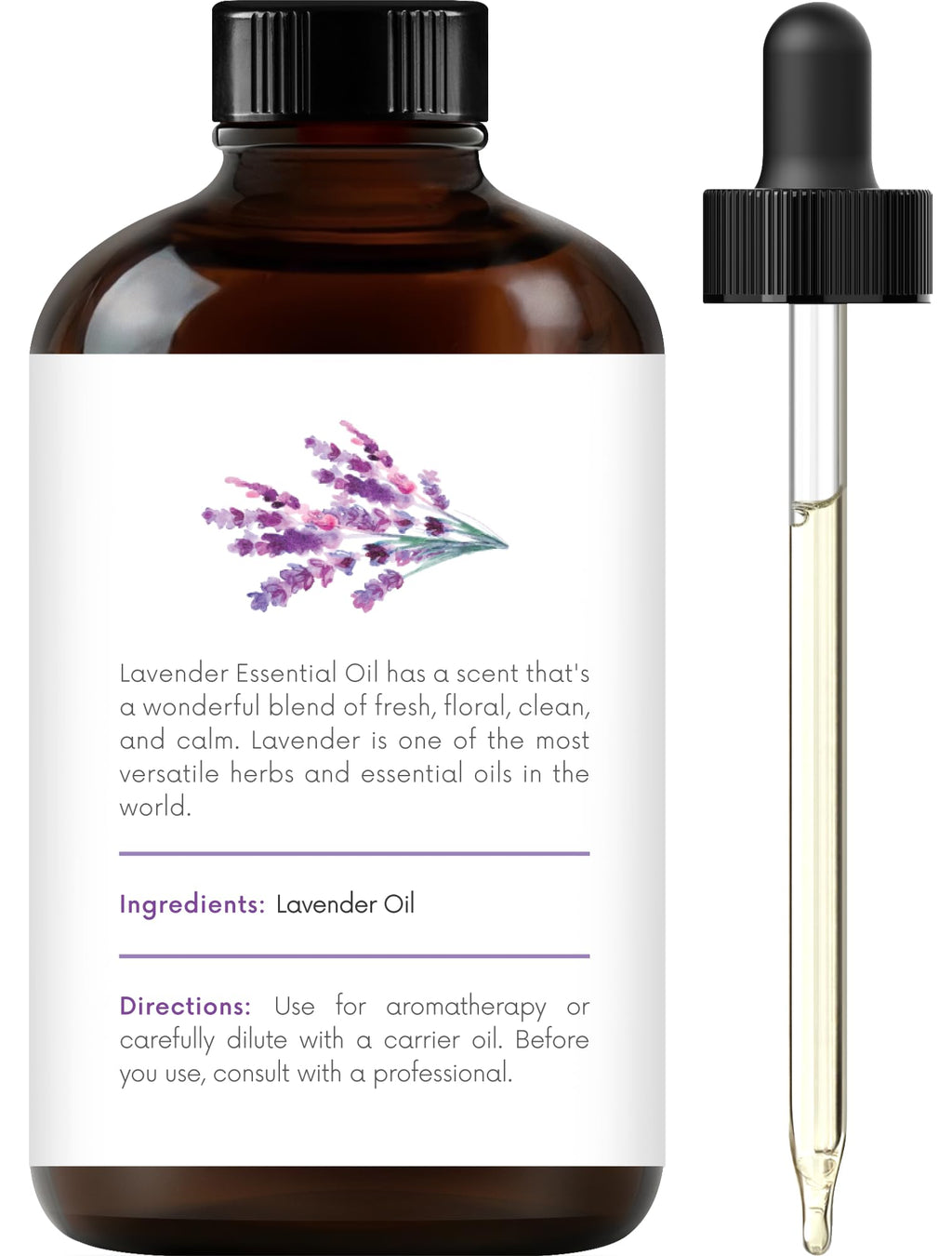 Lemongrass Peppermint Eucalyptus Lavender Essential Oil Set 4 Fl. Oz J93644