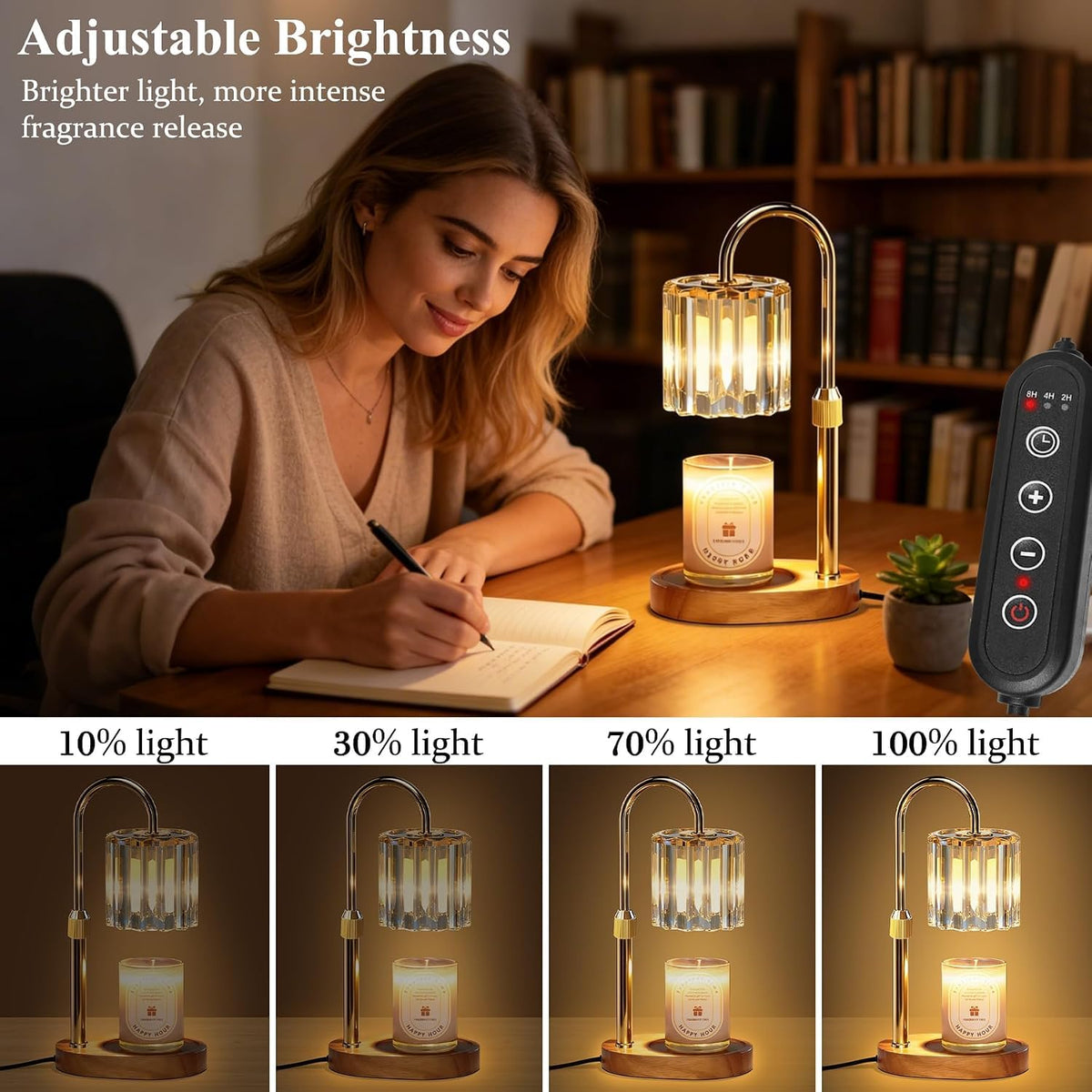 Candle Warmer Lamp with Timer and Dimmer Q77812