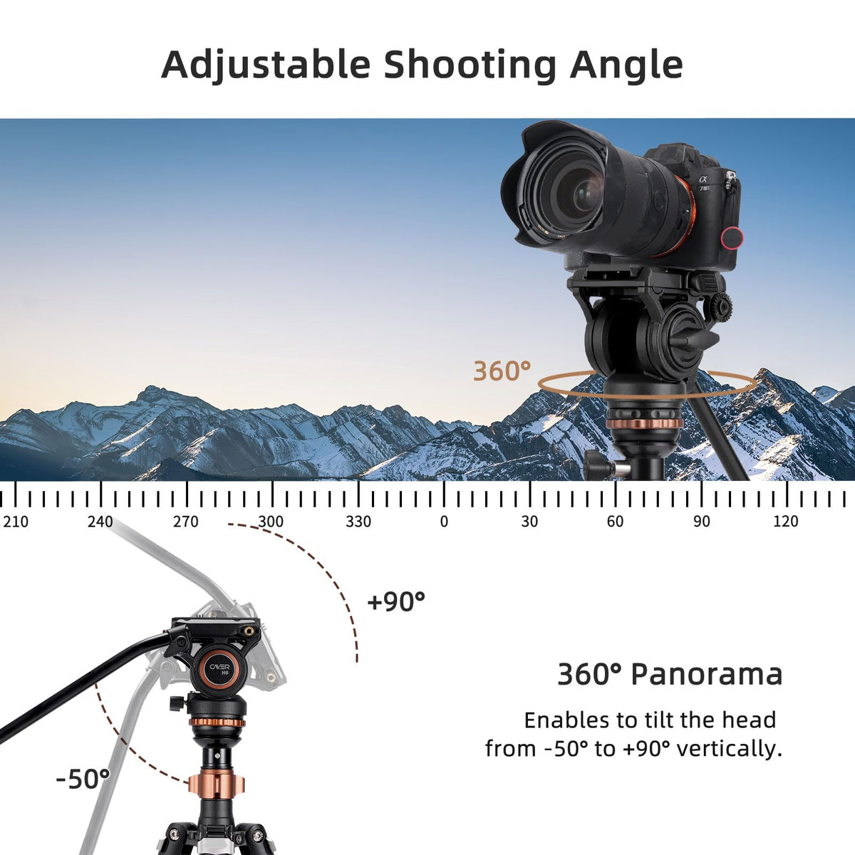 Carbon Fiber 4-Section Tripod D26736