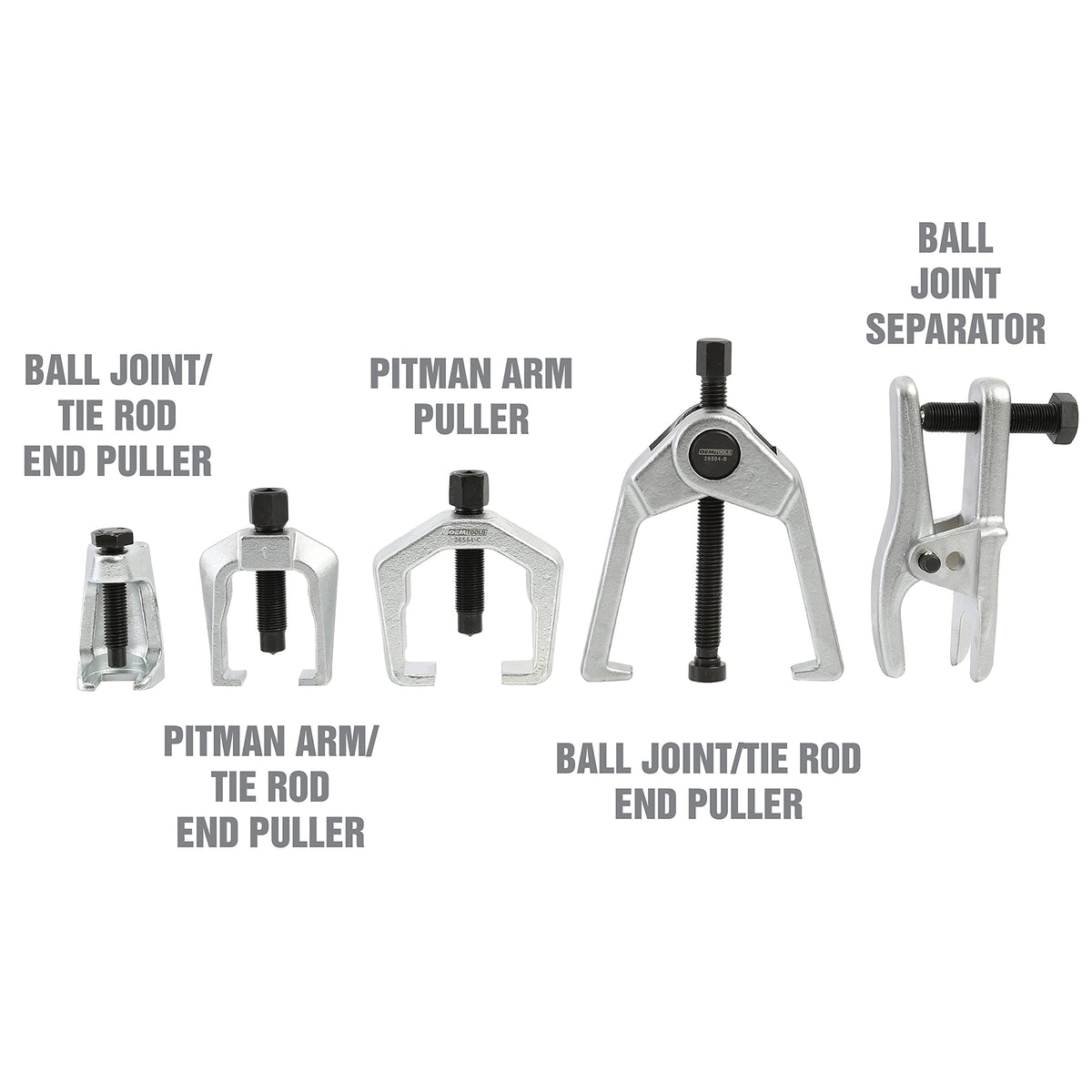5-Pc Pitman Arm Puller & Ball Joint Separator with Case B52443