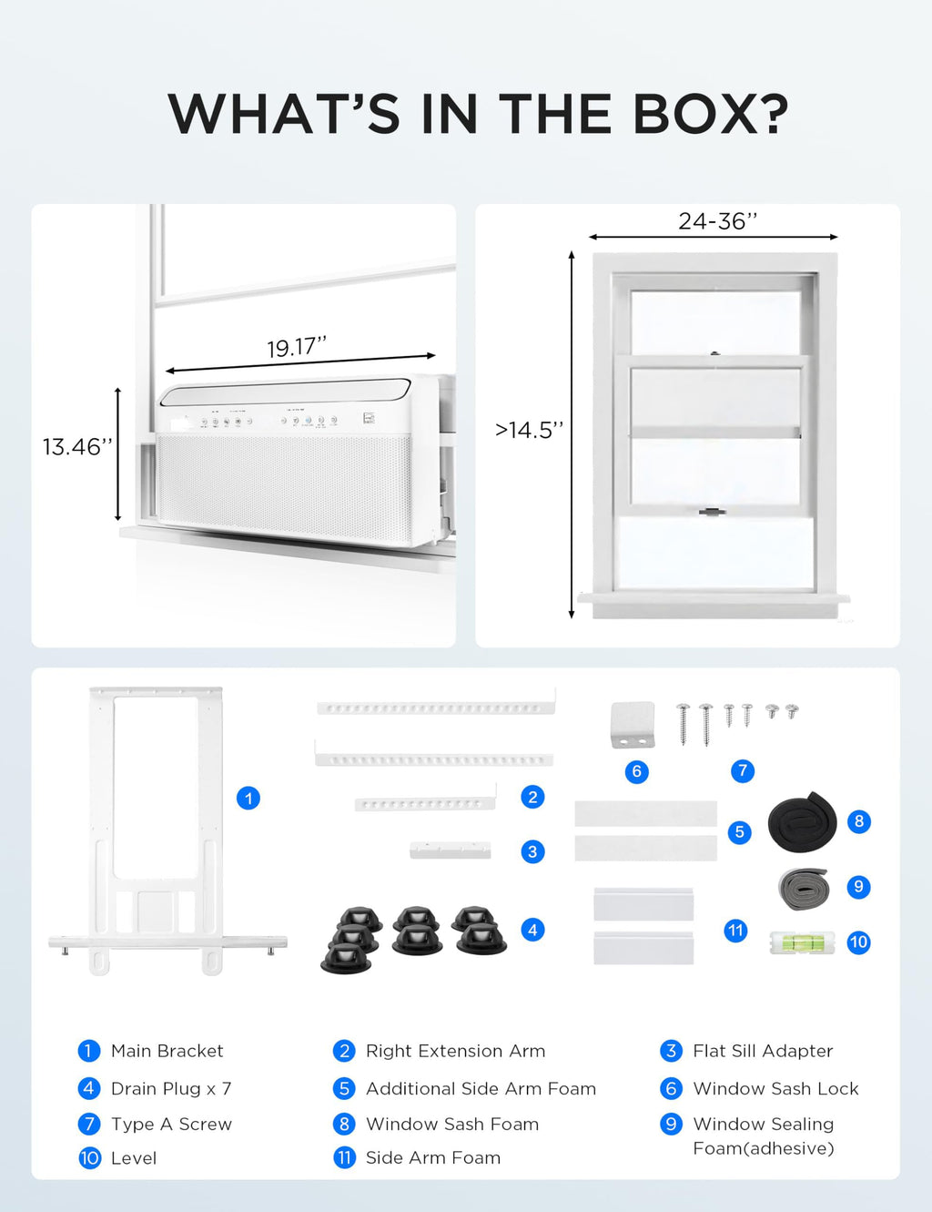 U-Shaped Window Air Conditioner G9657