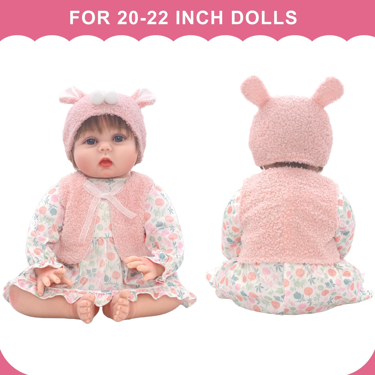 20-22 Inch Doll Clothes and Accessories 4 Sets F1753