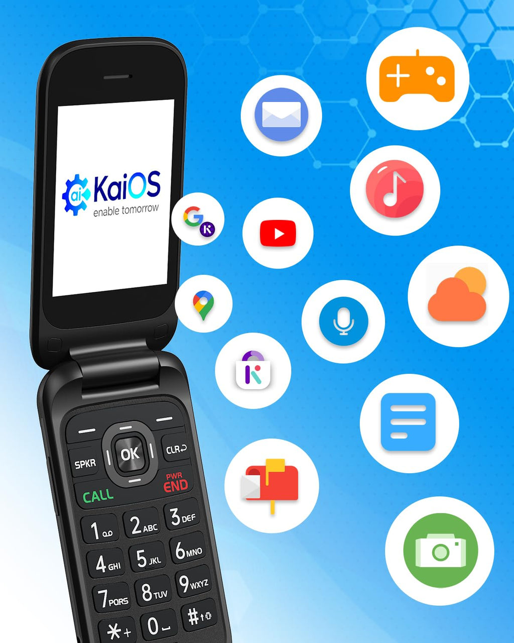 Unlocked 4G Flip Phone with Dual Screen D190