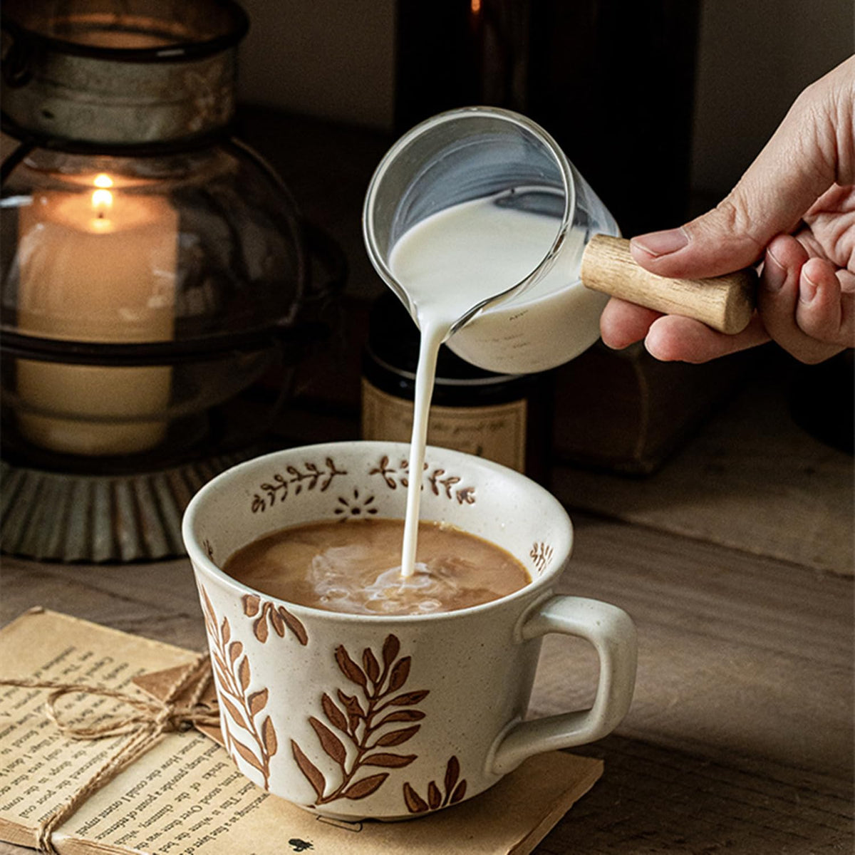 12 oz Ceramic Coffee Mug Set of 4 U8700