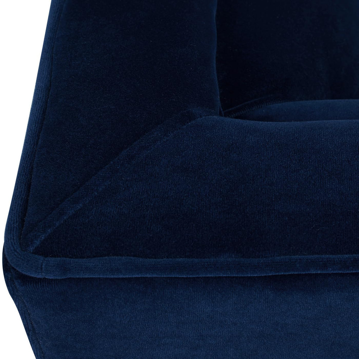 Navy Blue Velvet Tufted Sofa H2254