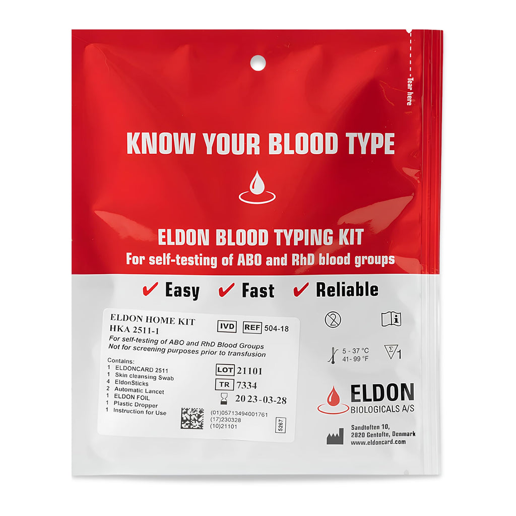 Home Blood Typing Kit 6 Kits K829211