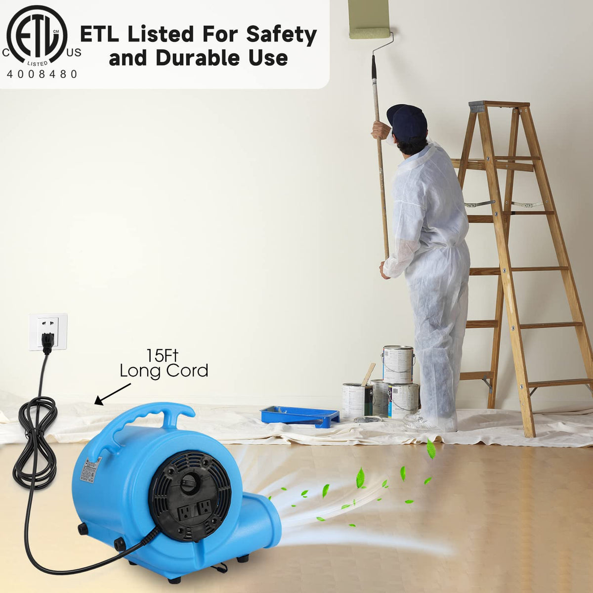 1/2 HP Carpet Dryer Air Blower Fan T8503