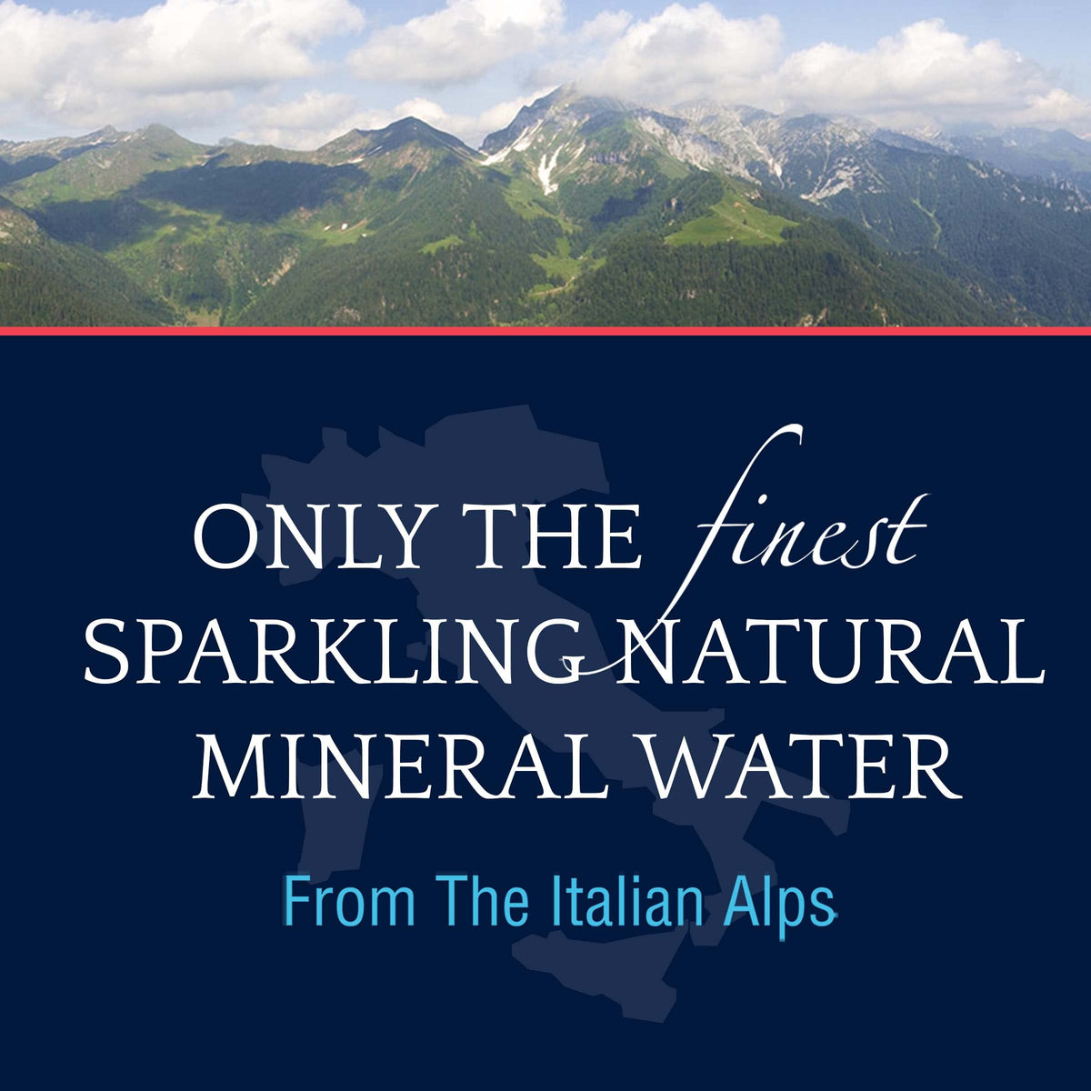 Sparkling Natural Mineral Water 8.45 fl oz Glass Bottle 24 Count V881851