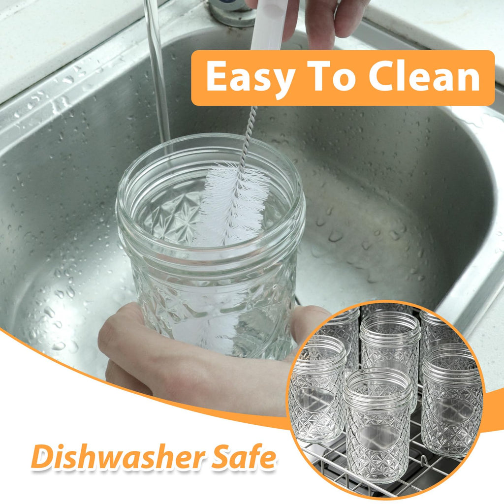 16oz Wide Mouth Mason Jars with Airtight Lids X1696