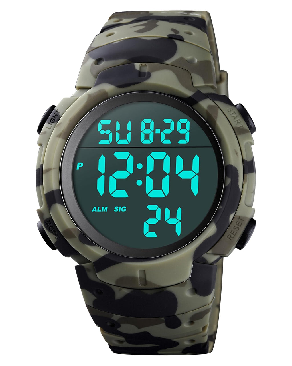 Digital Watch Mens Waterproof Sport Wristwatch Q2499