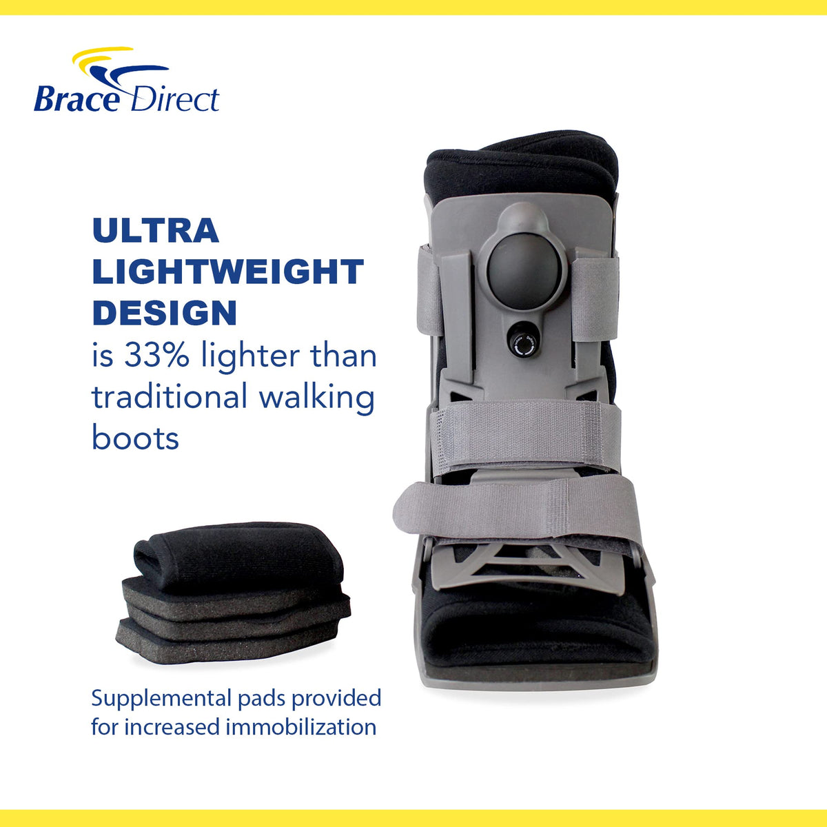 Short Full Shell Walking Boot with Air Pump Small A3936