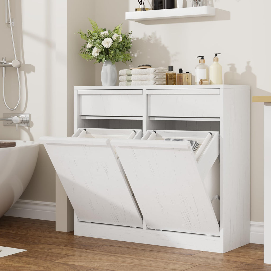 Double Tilt Out Laundry Hamper Cabinet Z428401