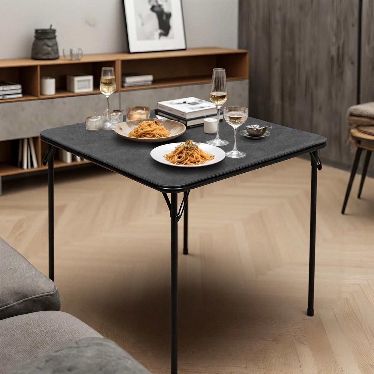 Black Folding Card Table G63425