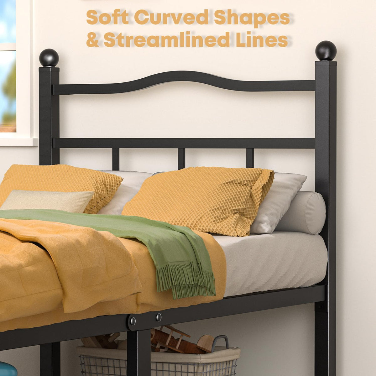 14 Inch Twin Bed Frame with Headboard and Footboard X2984