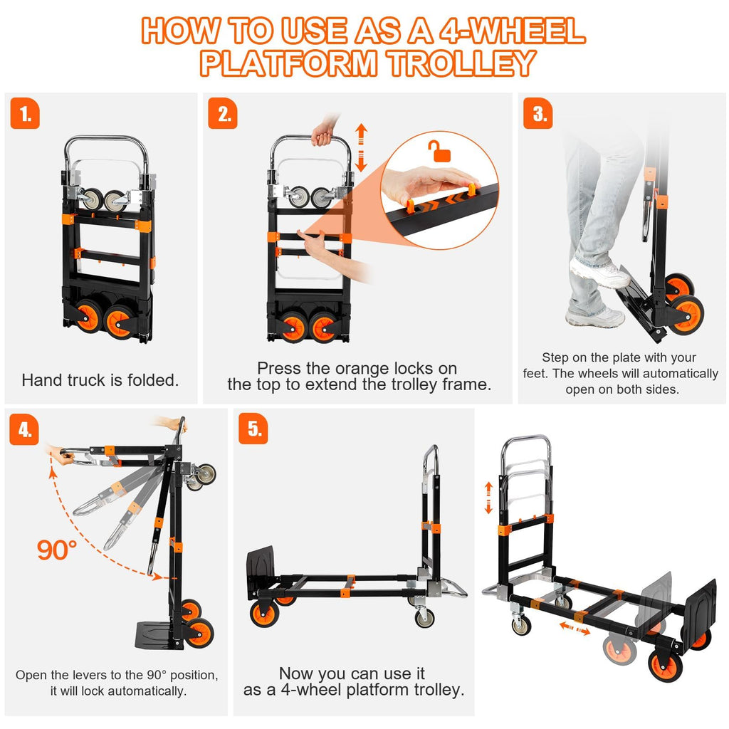 3-in-1 Folding Hand Truck Dolly P40744